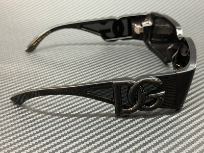 DOLCE & GABBANA DG6197 501 87 Black Grey Unisex 53 mm Sunglasses