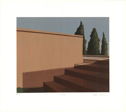 Gretchen Dow Simpson Florence, Italy Signed " Serigraph Conte
