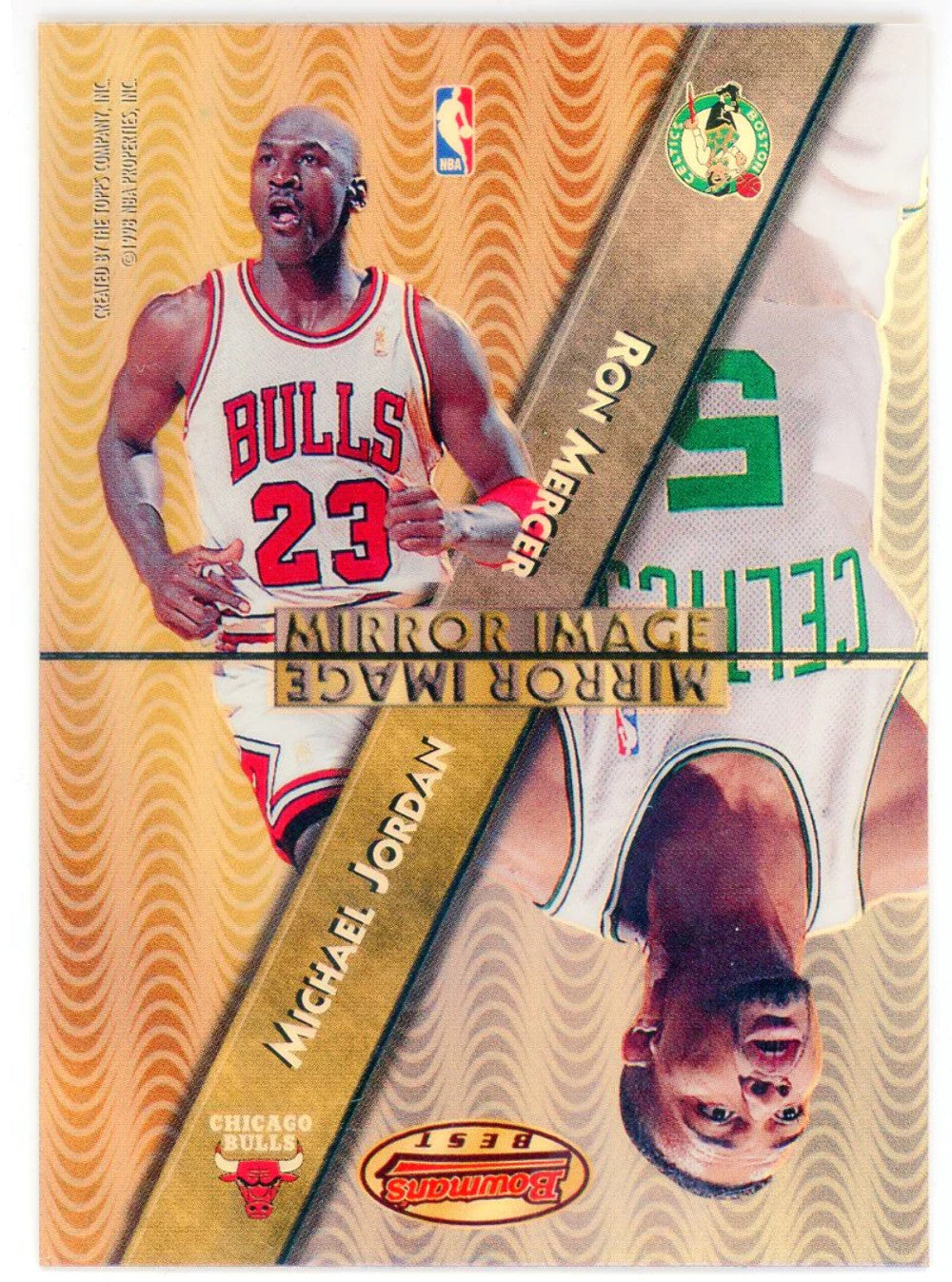 Michael Jordan, Ray Mercer, Gary Payton & Stephon Marbury 1998 Bowman'S Best Mir
