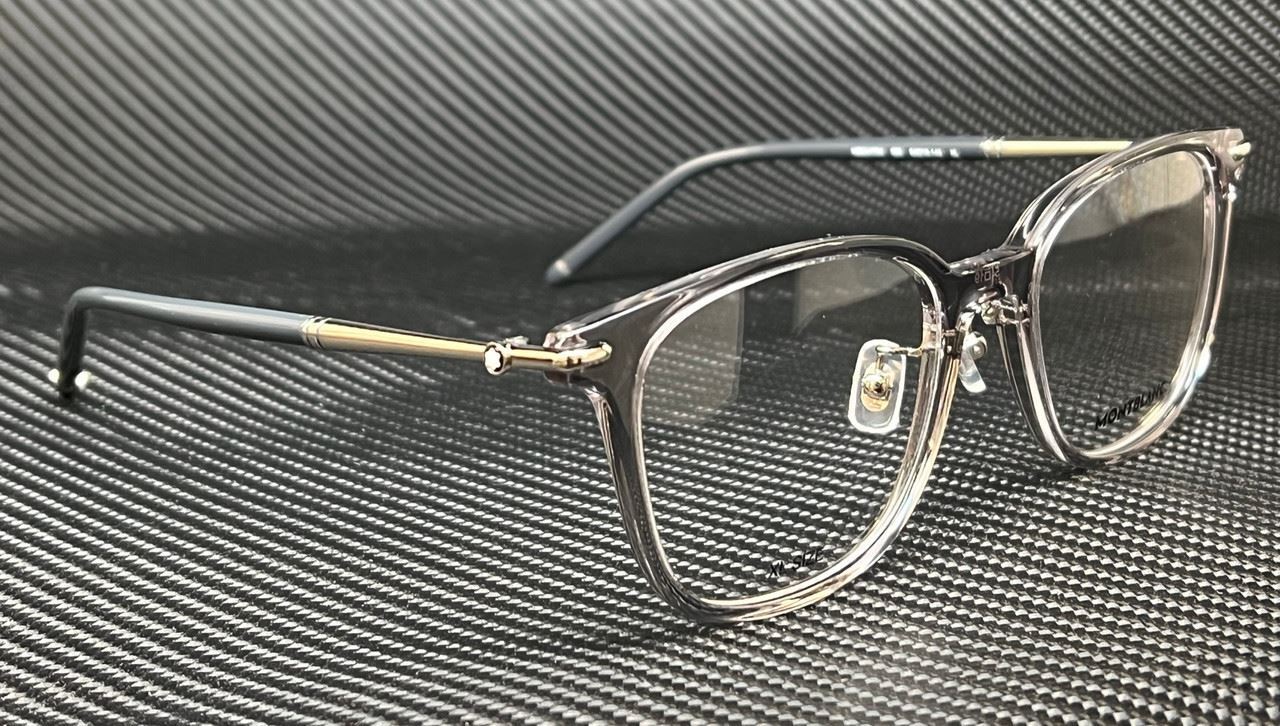 MONT BLANC MB0247OK 002 Grey Transparent Men's 52