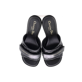 Christian Dior Women'S Dio(R)Evolution Heeled Slide Sandals Cannage Quilt