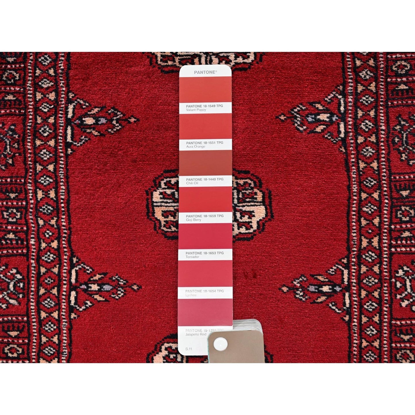 2'7"X8'5" Red Princess Bokara Tribal Medallion Rug Wool Hand Knotted Runner