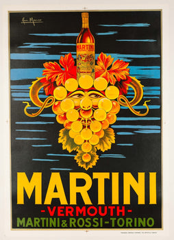 Martini & Rossi Vermouth By Marco Original 1960S Italian Vintage Poster