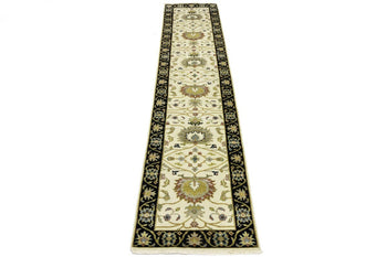 Oriental Wool Runner Rug Floral Chobi Peshawar