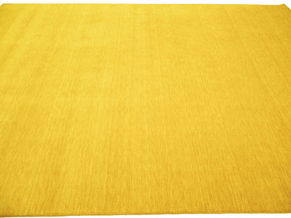 Solid Design Hand-Loomed 9X12 Gabbeh Wool Rug