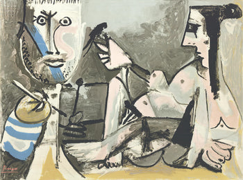 Pablo Picasso The Artist And His Model 
