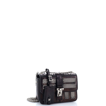 Valentino Garavani B-Rockstud Shoulder Bag Glazed Leather With Metal