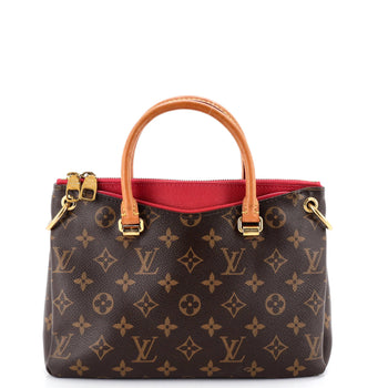 Louis Vuitton Pallas Tote Monogram Canvas With Leather Bb