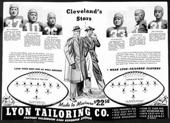 1939 Cleveland Rams Vs. Pittsburgh Pirates Nfl