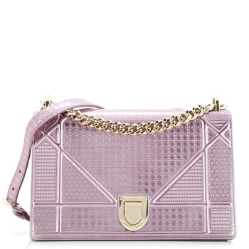 Christian Dior Diorama Flap Bag Cannage Embossed Calfskin Medium