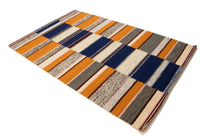Stripes Design Hand-Tufted Modern Multicolored