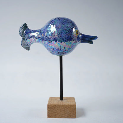 Ocean series fish object made vintage in Sweden by Lisa Larson