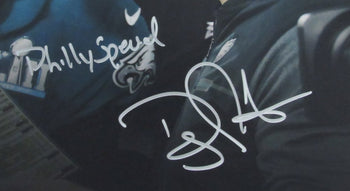 Doug Pederson Signed Philly Special Inscr Sb Lii Eagles 11X14 Photo Beckett 7349