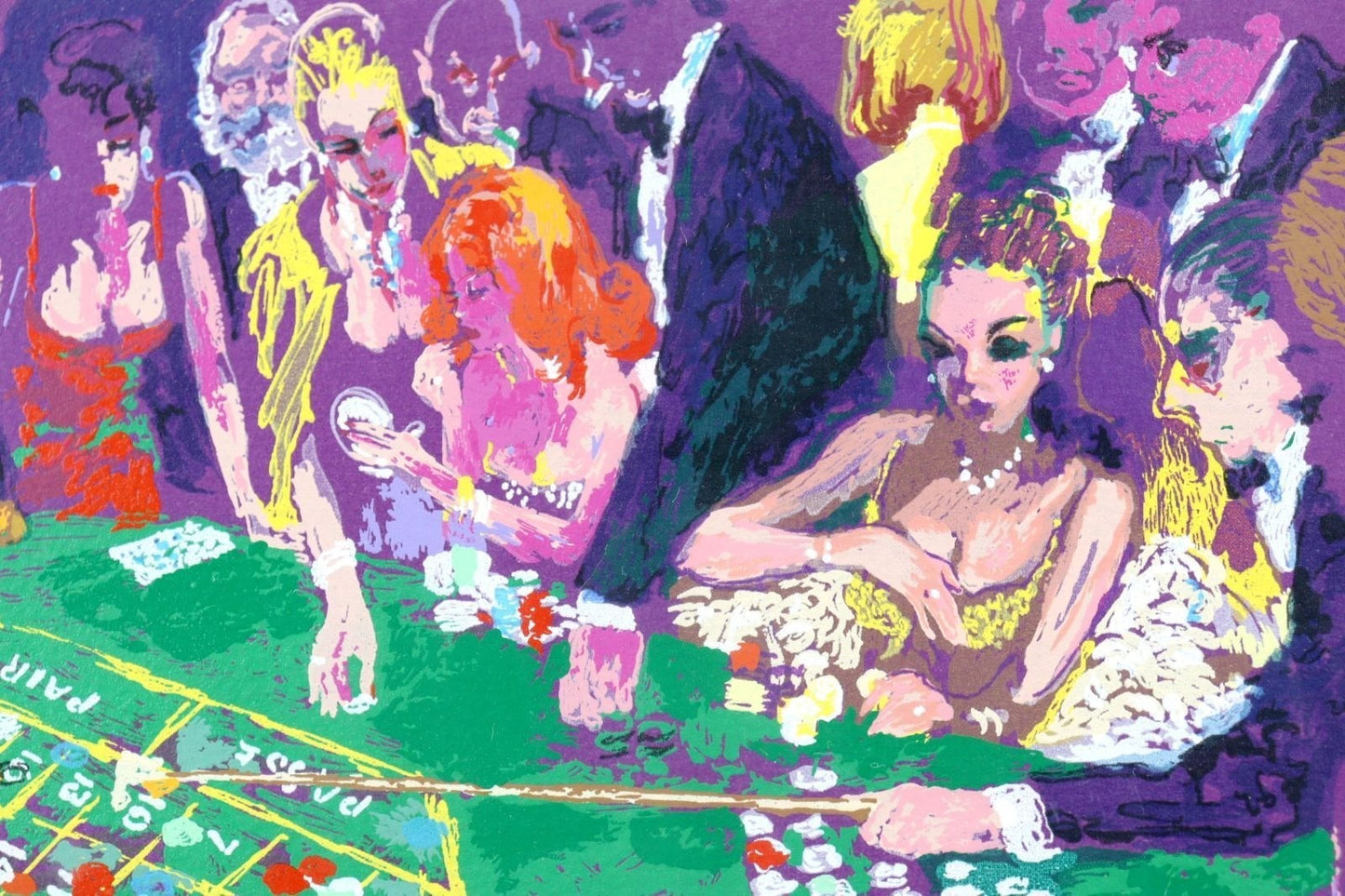 Leroy Neiman "Casino Of Monte Carlo" Lithograph 396/700 Hand Signed, Framed