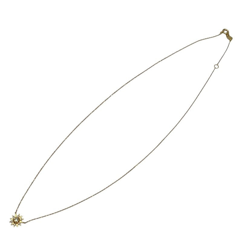 Star Jewelry Star Motif Yellow Diamond Necklace K18 Yellow Diamond