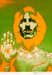 George Harrison By Richard Avedon Beatles Poster 1967 Printing On Linen