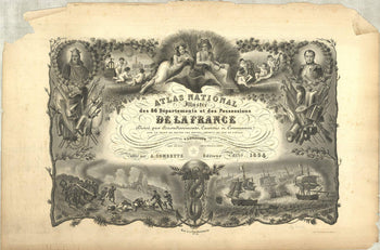 Victor Levasseur National Illustrated Atlas Of The 86 Departments And Possession