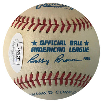 Mel Harder Autographed Official Baseball (Jsa)