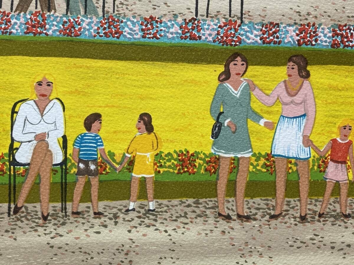 Fanch Ledan (France) - Park Landscape Original Lithograph On Arches Paper Signed