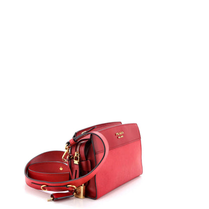 Prada Esplanade Crossbody Bag Saffiano With City Calf Small