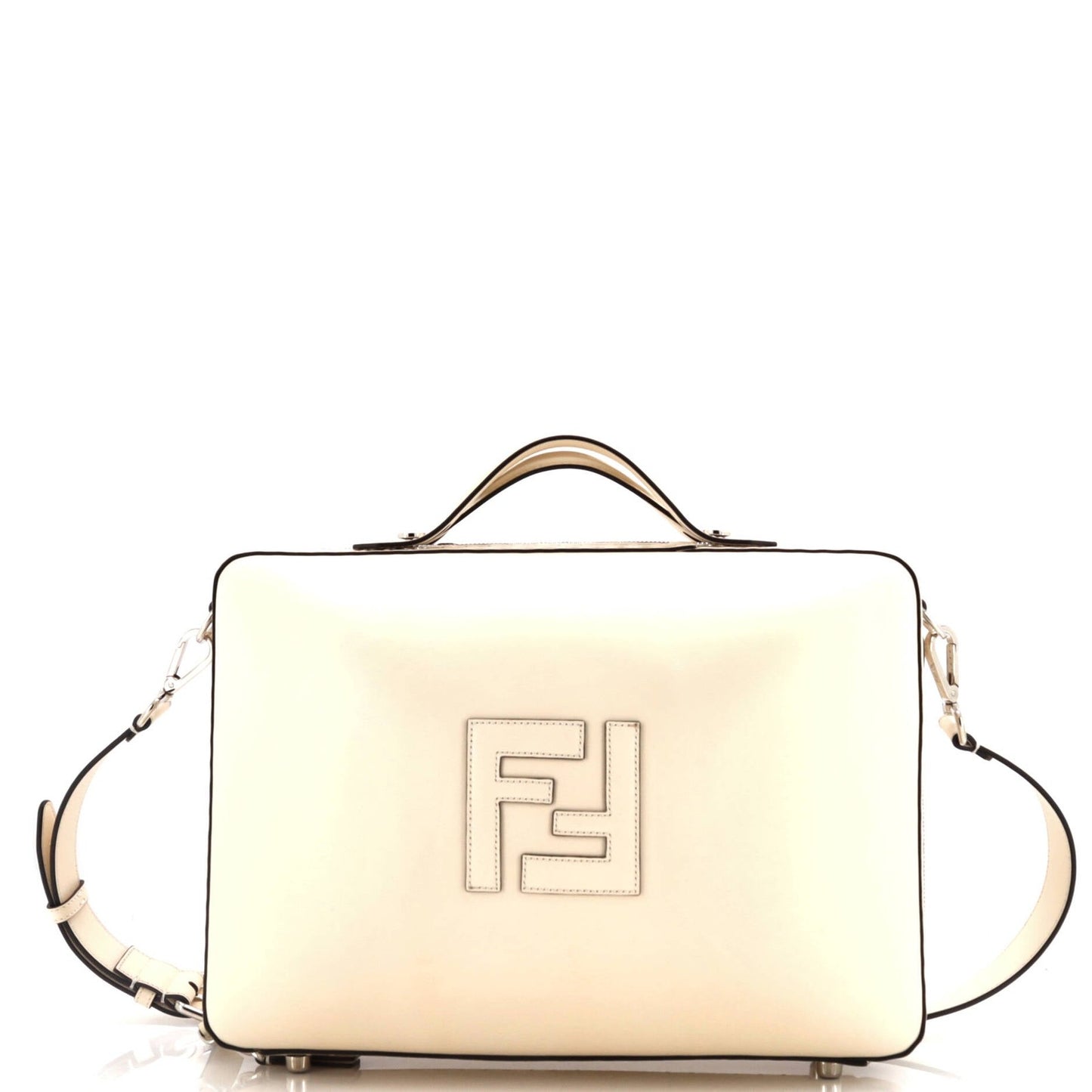 Fendi Ff Logo Suitcase Crossbody Bag Leather Medium