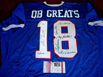 Terry Bradshaw,George Blanda,Dawson Jsa/Coa