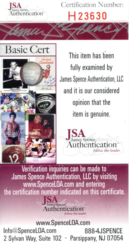 Peter Hussing Autographed Postcard (Jsa)