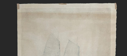 Setouchi sea ship ukiyo-e antique woodblock prints by hiroshi yoshida