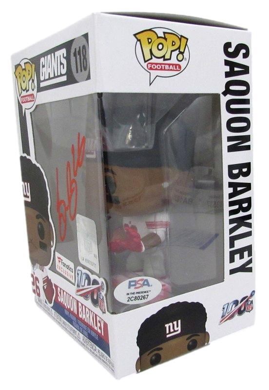 Saquon Barkley Signed Funko Pop! #118 Figurine