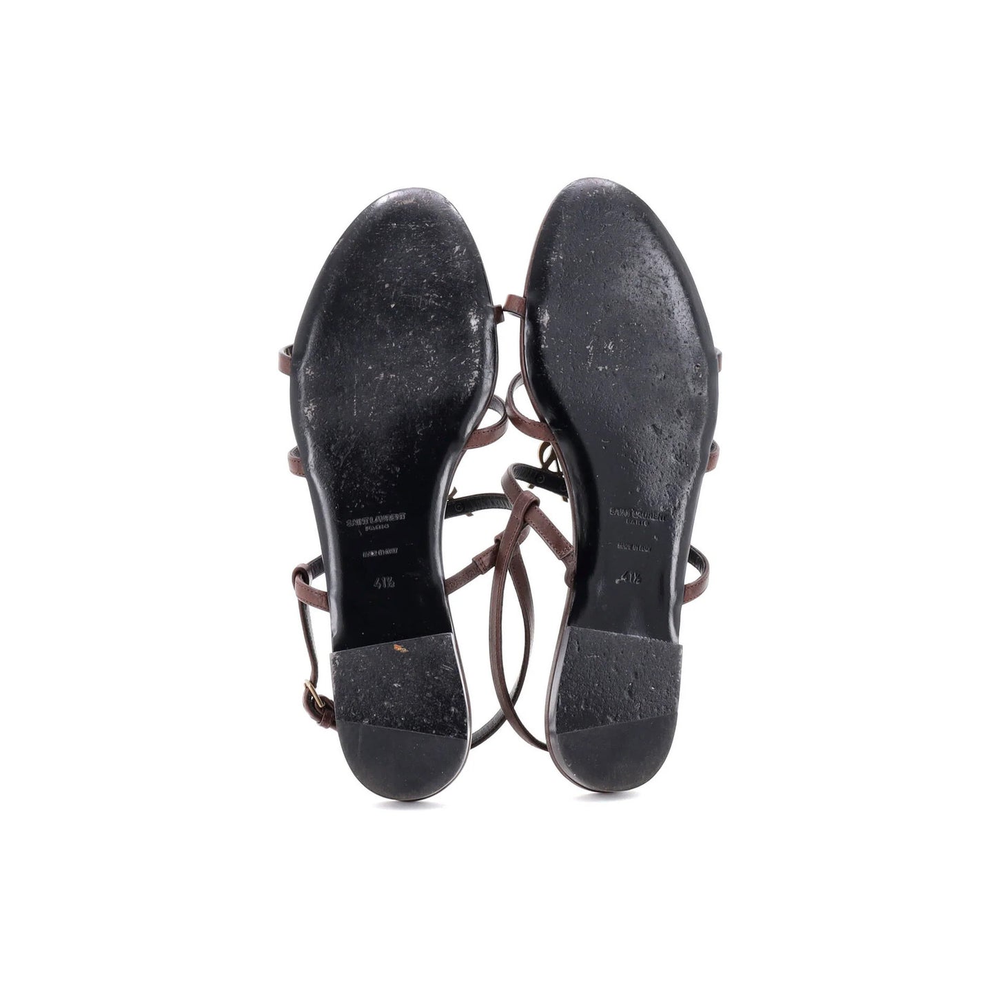 Saint Laurent Women'S Cassandra Flat Sandals Leather