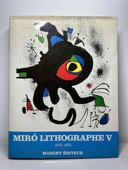 Joan Miro Lithograph V Hard Cover Book 1972-1975