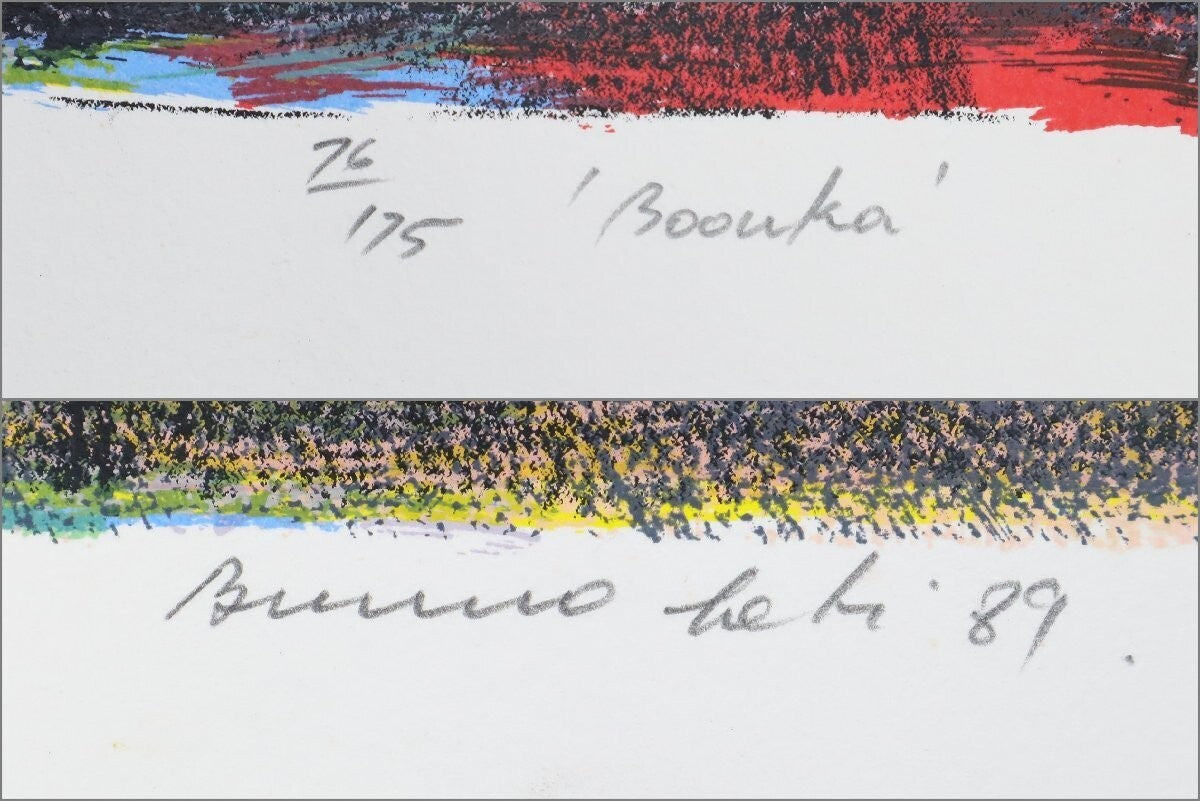 Bruno Leti "Boonka" Signed Lithograph Sheet Only