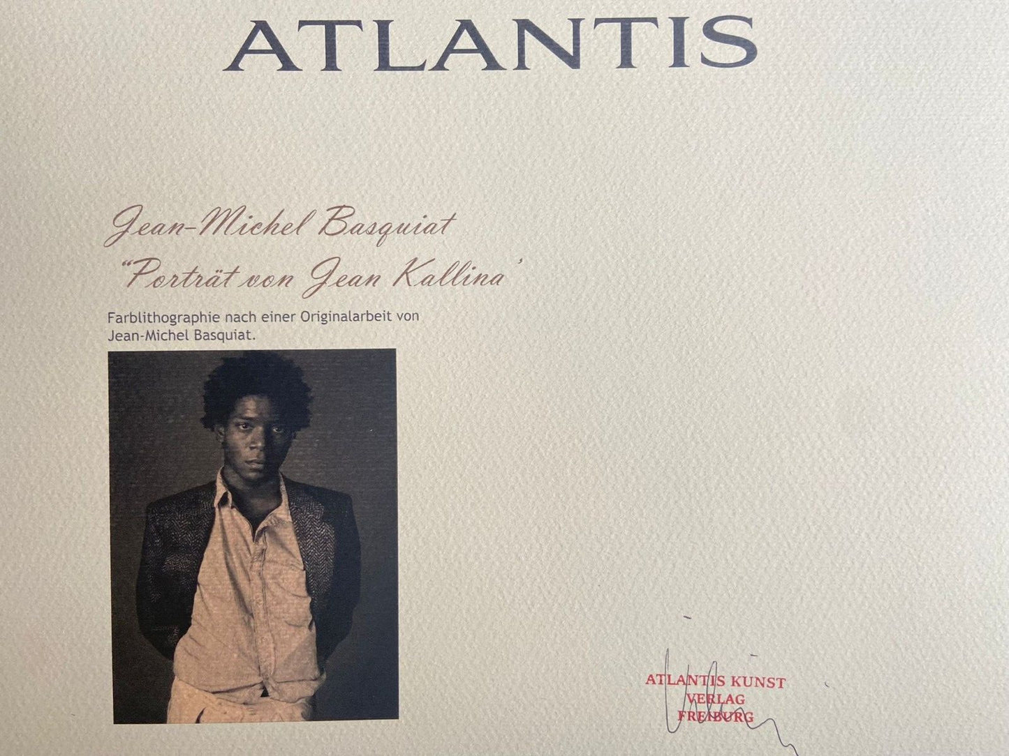 Jean-Michel Basquiat Lithograph Signed Numbered In Pencil