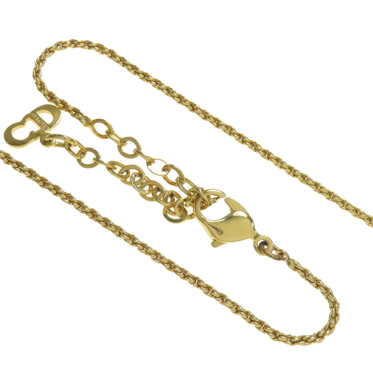 Metal CHRISTIAN DIOR logo Necklace