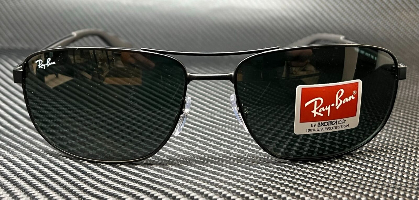 Ray Ban Rb3528 006 71 Matte Black Square Men'S 61