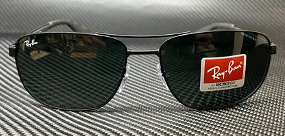 Ray Ban Rb3528 006 71 Matte Black Square Men'S 61