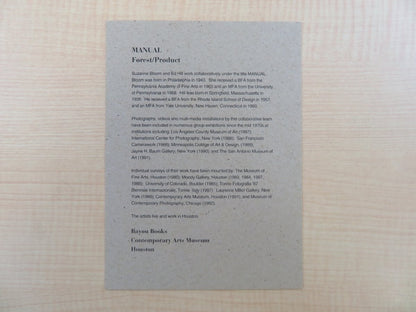 Manual: Forest / Product Suzanne Bloom Ed Hill