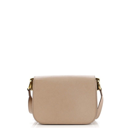Prada Embleme Flap Bag Saffiano Leather Small