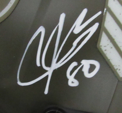 Andre Johnson Autographed Mini Salute To Service Helmet Houston Texans Jsa