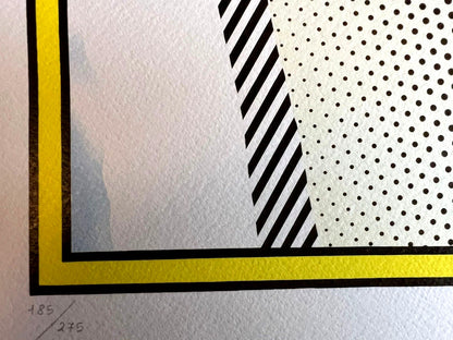 Roy Lichtenstein Lithograph Coa Signed Op Numbered (Wonder Woman)