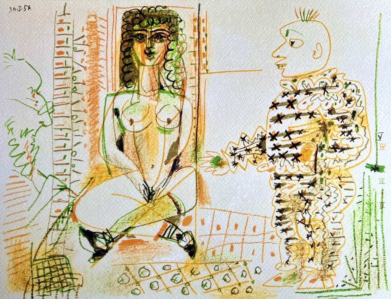 Pablo Picasso Lithograph Coa Signed Numbered By Hand Certified 180 Copies #