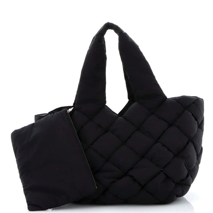 Bottega Veneta Cassette Paper Tote Intrecciato Nylon