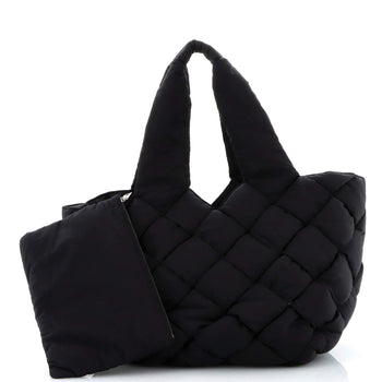 Bottega Veneta Cassette Paper Tote Intrecciato Nylon