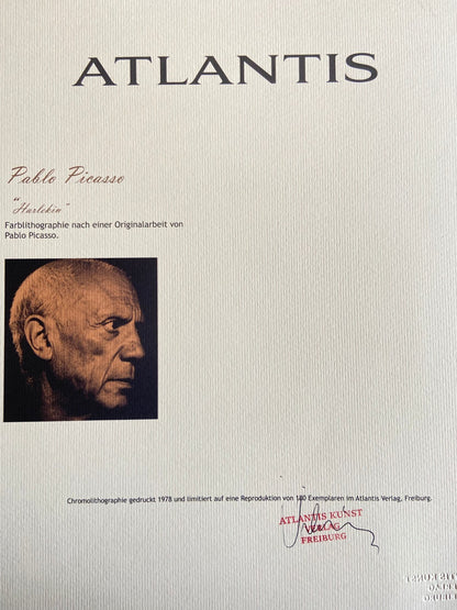 Pablo Picasso Lithograph Coa Signed Op Numbered By Hand Stamped 180