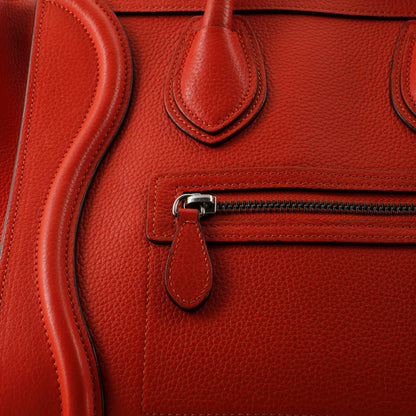 Celine Luggage Bag Grainy Leather Micro