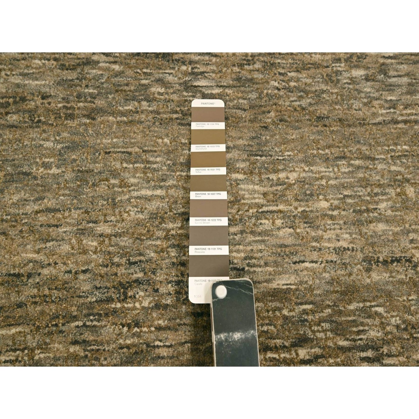 7'6"X10' Brown Modern Grass Design Undyed Natural Wool Hand Knotted Rug