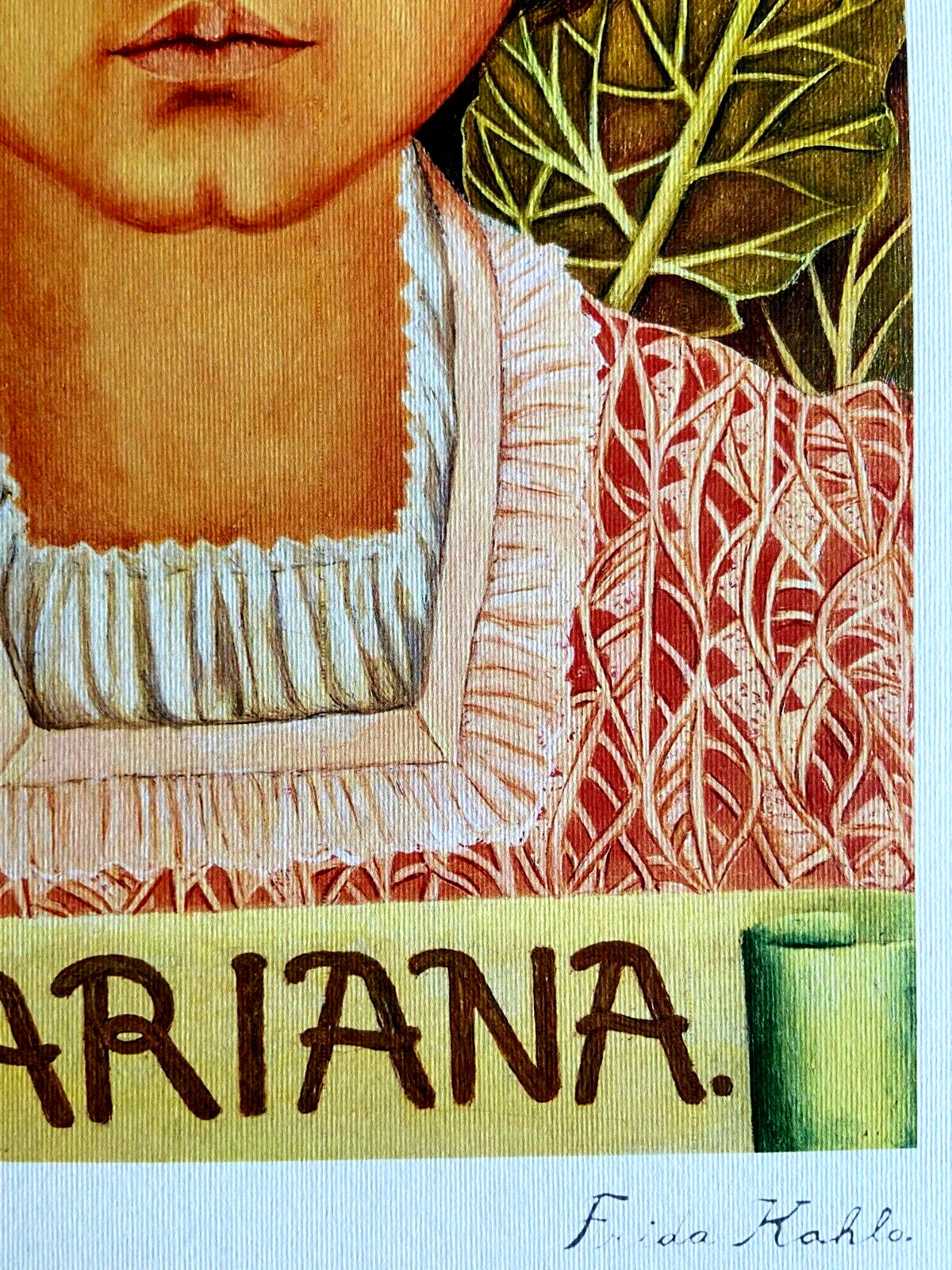 Frida Kahlo Lithograph 1986 Coa Numbered Hand Signed Limited