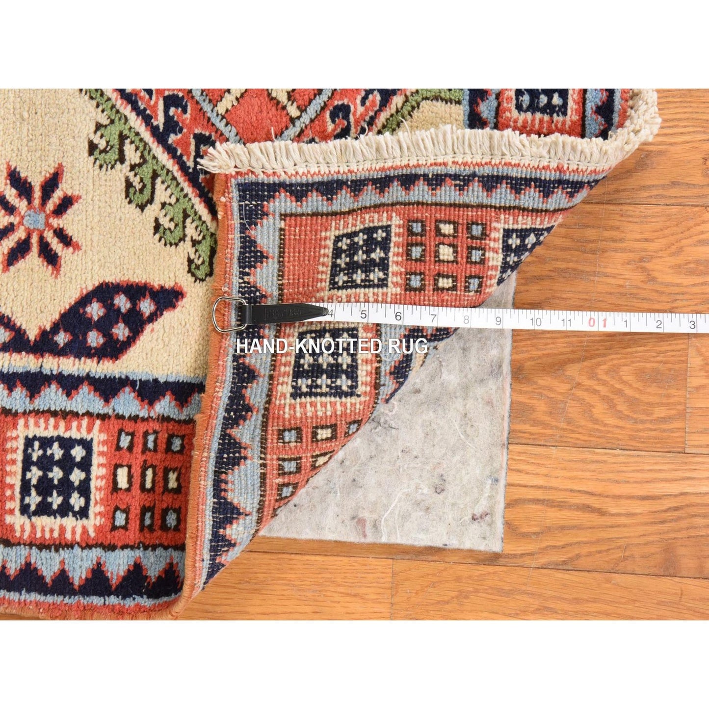 2'6"X13'1" Reed Yellow Vintage Zoroastrian Hand Knotted Wool Runner Rug