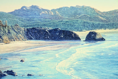David Maes Gallegos 'Oregon Coast' 2003 Silkscreen Print, Limited Edition Of 300