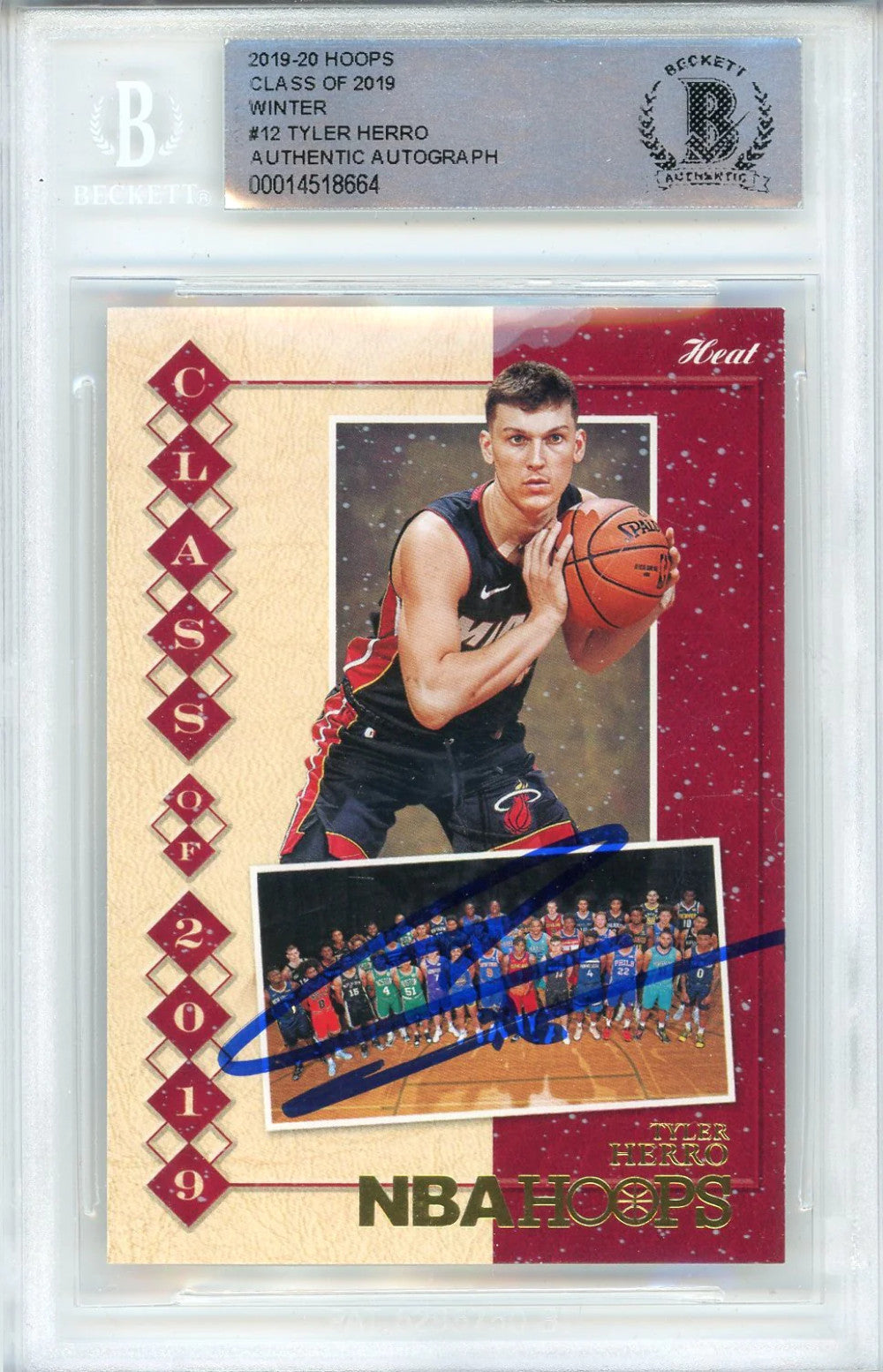 Tyler Herro Autographed 2019-20 Panini Hoops
